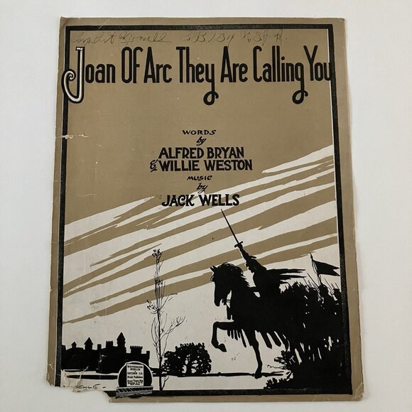 1910s Vintage Sheet Music WW1 In the Heart of the City That Has No Heart - Picture 10 of 16